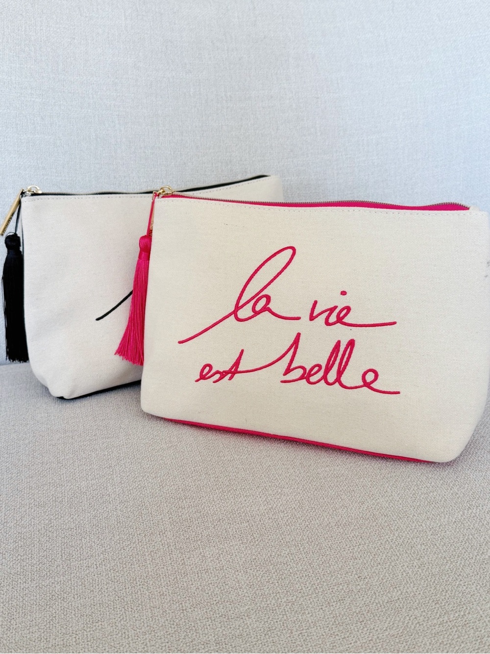 Set of 2 Big Size Lancôme Limited Edition Cosmetic Pouch/ Travel Pouch - Picture 3 of 7
